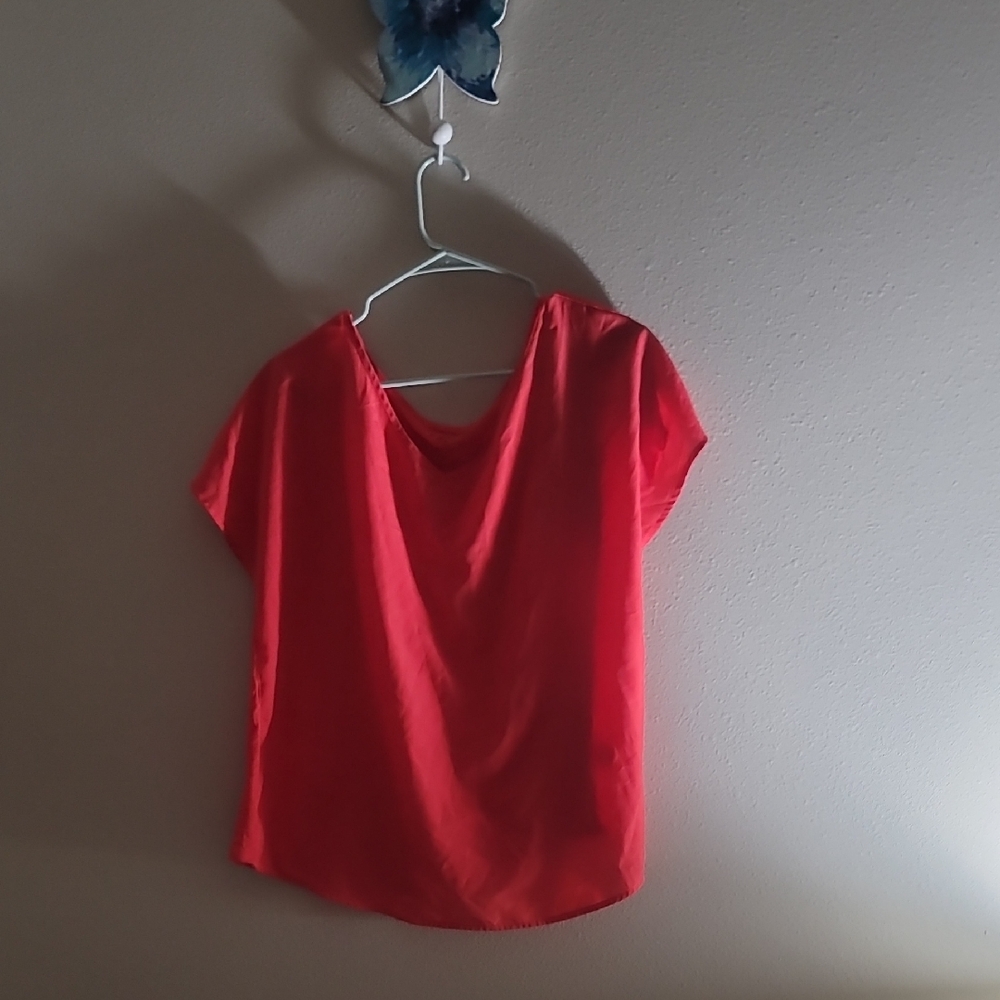 Apt. 9 Red Blouse with Long Sleeves